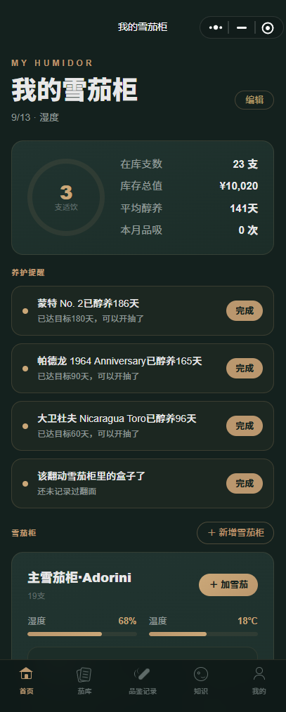 我的雪茄柜